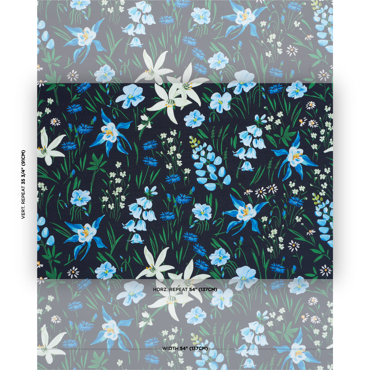 SCHUMACHER  PATRICK MELE OZ FLORAL   Ebony   - 182850