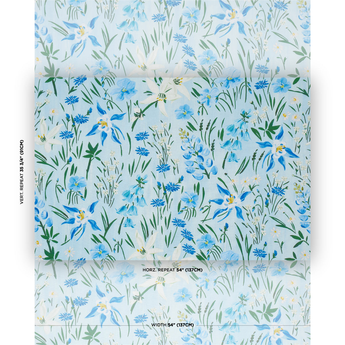 SCHUMACHER  PATRICK MELE OZ FLORAL   Sky   - 182851
