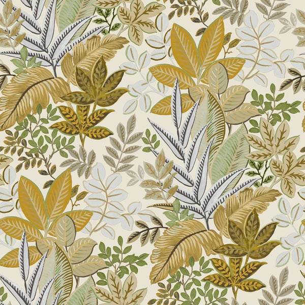 Galerie Wallcoverings Into The Wild Foliage Galerie Wallcoverings  Gold   - 18507