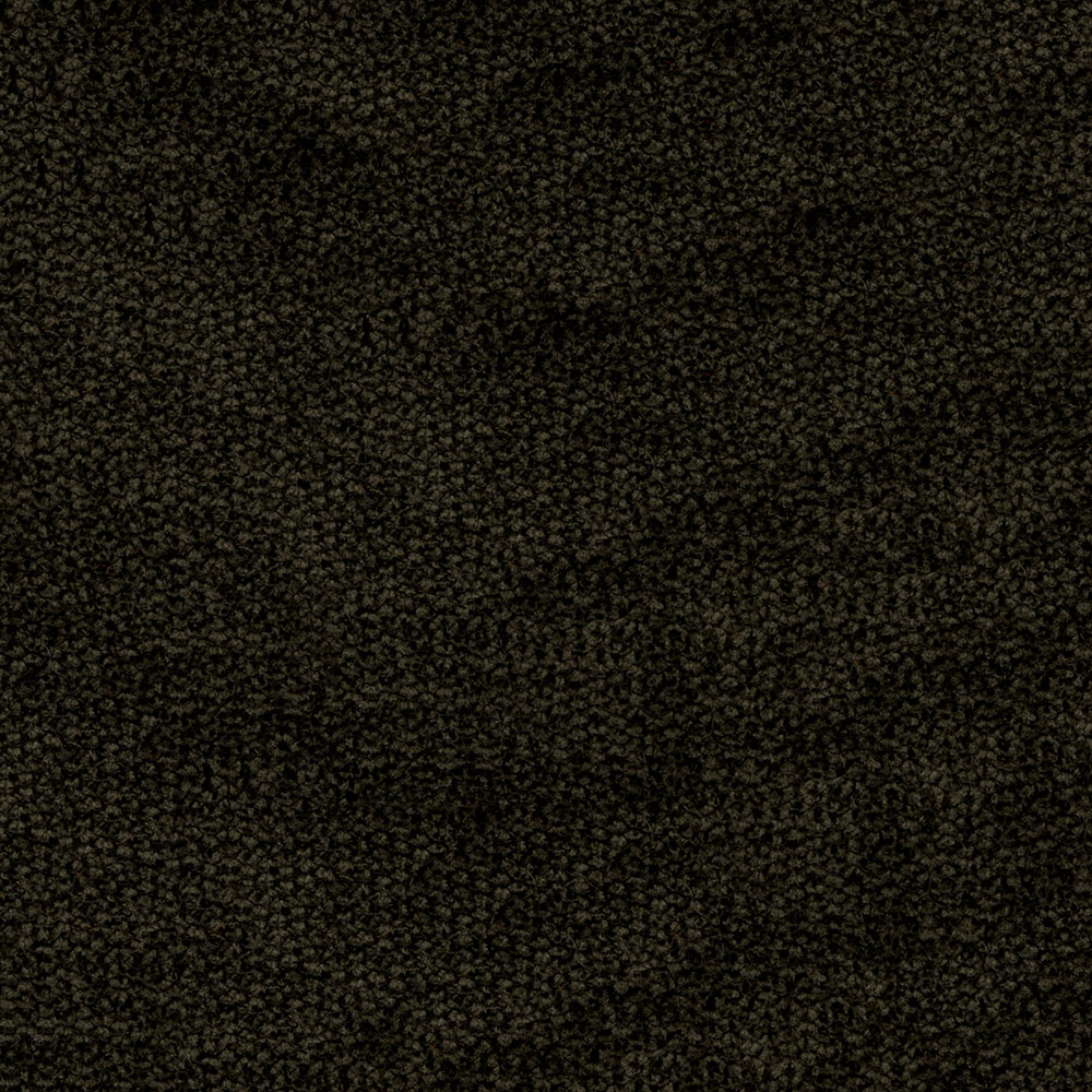 Dark brown speckled fabric texture close-up, plush upholstery textile.