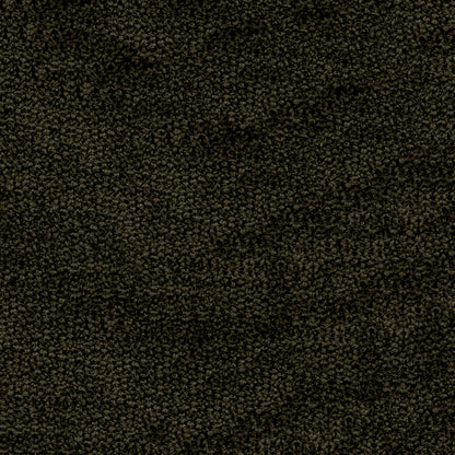 Dark brown speckled fabric texture close-up, plush upholstery textile.