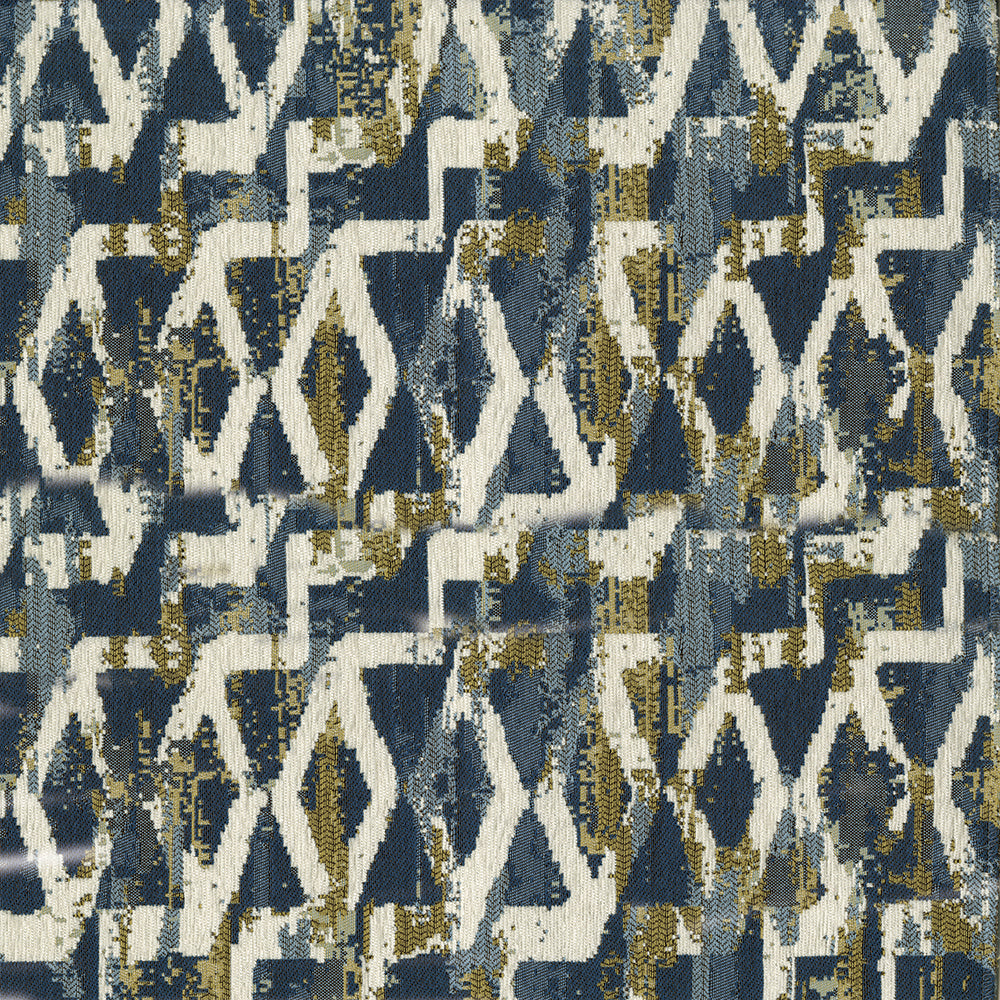 NICHOLASJOHN INC NJ-ELLINGTON Denim Ikat,Contemporary   Fabric - NJ25-2374