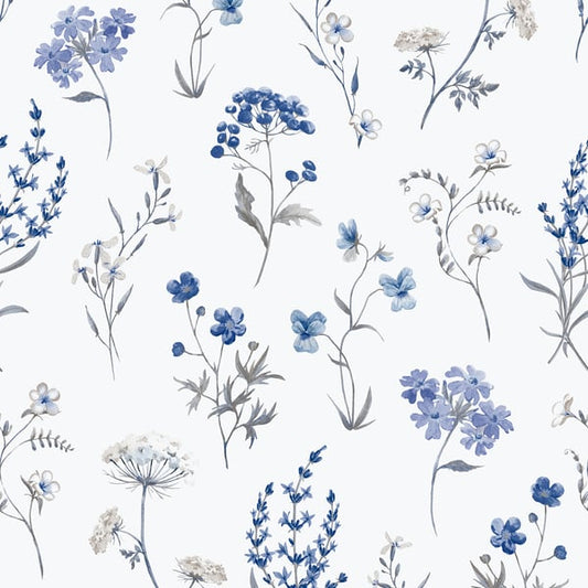 Galerie Wallcoverings Spring Blossom Botanical Galerie Wallcoverings  Blue   - 1901-1