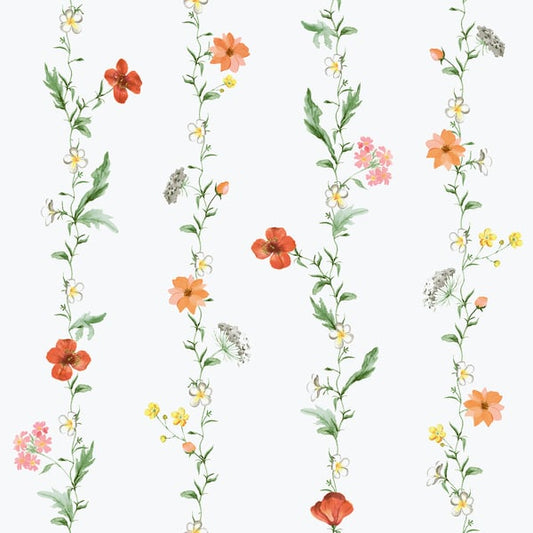 Galerie Wallcoverings Spring Blossom Vertical Garden Galerie Wallcoverings  Red   - 1902-4