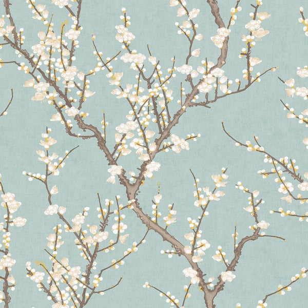 Galerie Wallcoverings Spring Blossom Sakura Tree Galerie Wallcoverings  Blue   - 1903-1