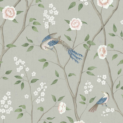 SCHUMACHER WALLCOVERING  BORASTAPETER PARADISE BIRDS   MINERAL SHIMMER   - 1903