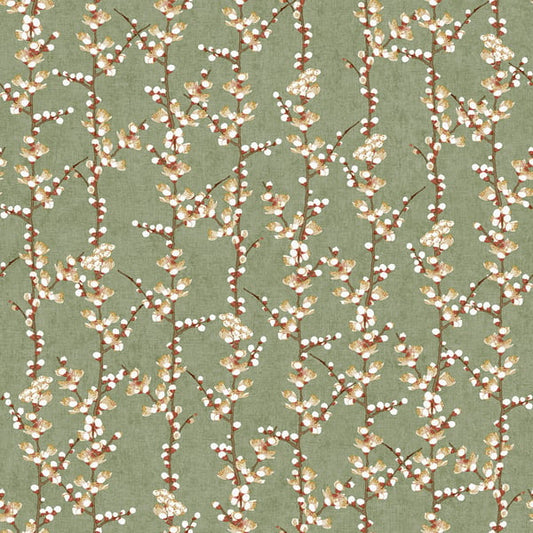 Galerie Wallcoverings Spring Blossom Sakura Row Galerie Wallcoverings  Green   - 1904-4