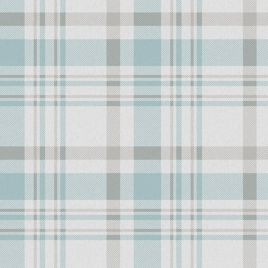 Galerie Wallcoverings Spring Blossom Plaid Galerie Wallcoverings  Blue   - 1906-1