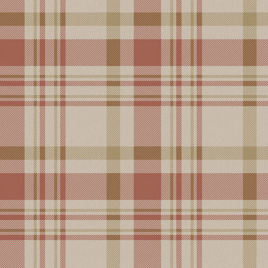Galerie Wallcoverings Spring Blossom Plaid Galerie Wallcoverings  Red   - 1906-4