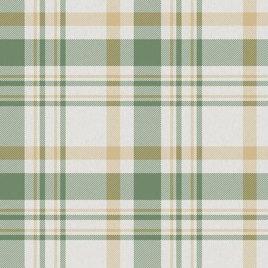 Galerie Wallcoverings Spring Blossom Plaid Galerie Wallcoverings  Green   - 1906-5