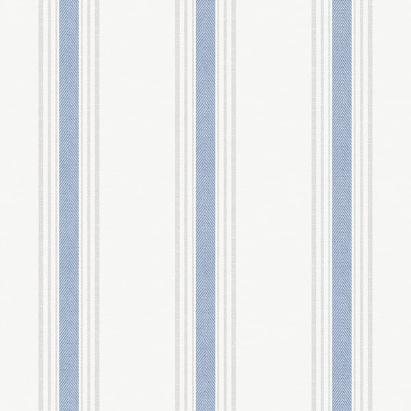 Galerie Wallcoverings Spring Blossom Stripes Galerie Wallcoverings  Blue   - 1909-2