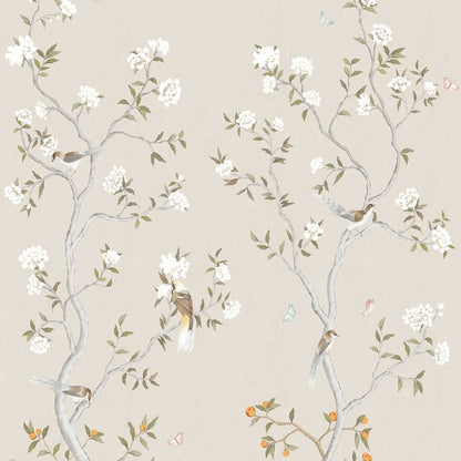 Galerie Wallcoverings Spring Blossom Chinoiserie Mural Galerie Wallcoverings  Beige   - 1911-2