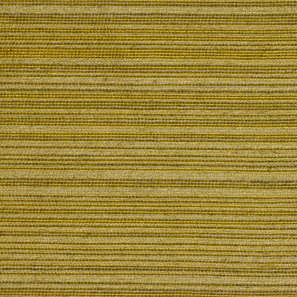 Citron-colored striped woven fabric swatch with a ribbed texture for upholstery