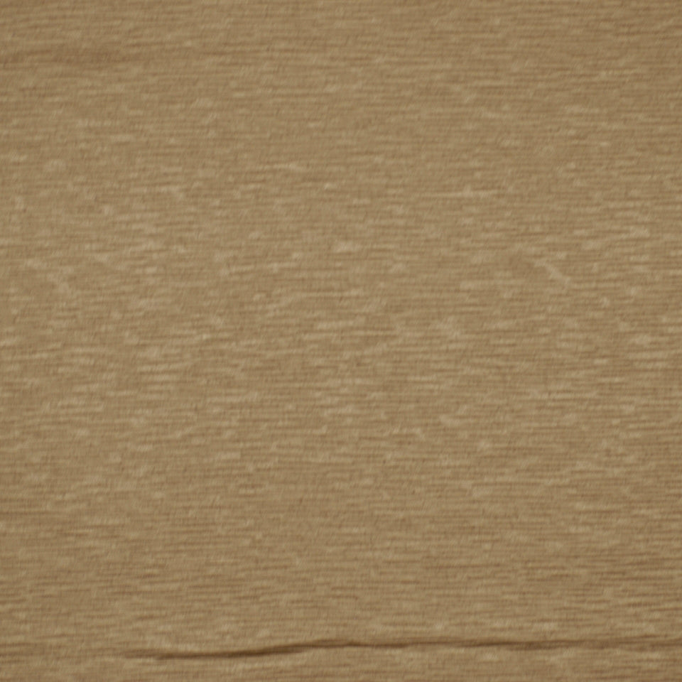 Beige textured drapery fabric with a fine horizontal weave and a subtle crease near the bottom.