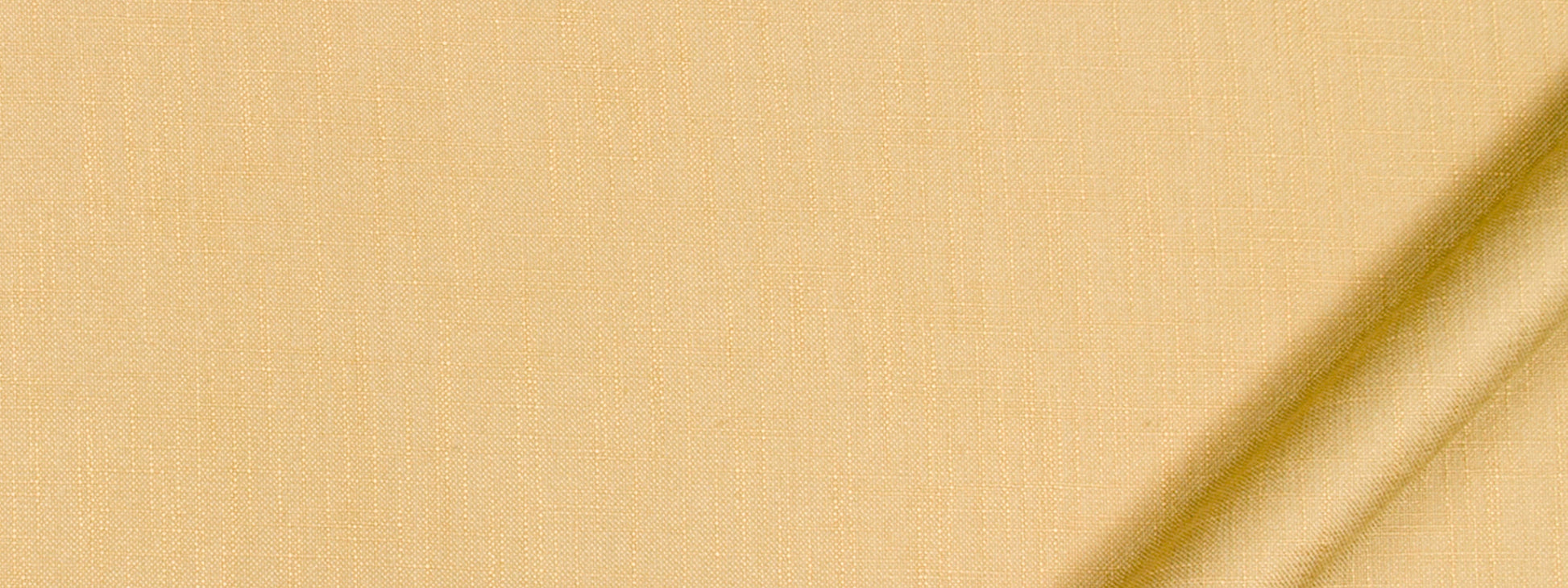 Beige textured fabric close-up with diagonal golden-yellow stripes on the right edge