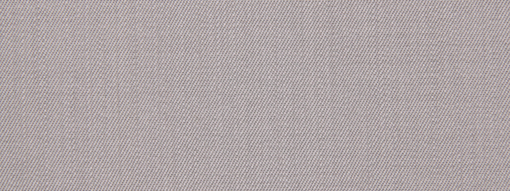 Silver wool twill fabric swatch with a fine diagonal twill weave