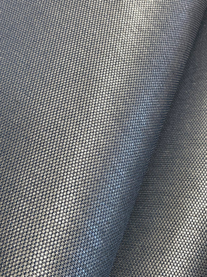 York Wallcoverings Classic Wovens Argent Deep Navy York High Performance Textile Wallcovering Traditional Weaves Blues  Wallpaper - 196-01