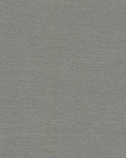 Dusty blue wallcovering with a subtle woven texture.