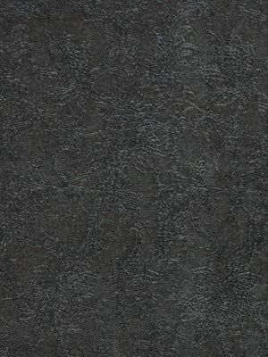 Slate tufted floral upholstery fabric with a subtle embossed pattern; ideal for upholstery or bags.