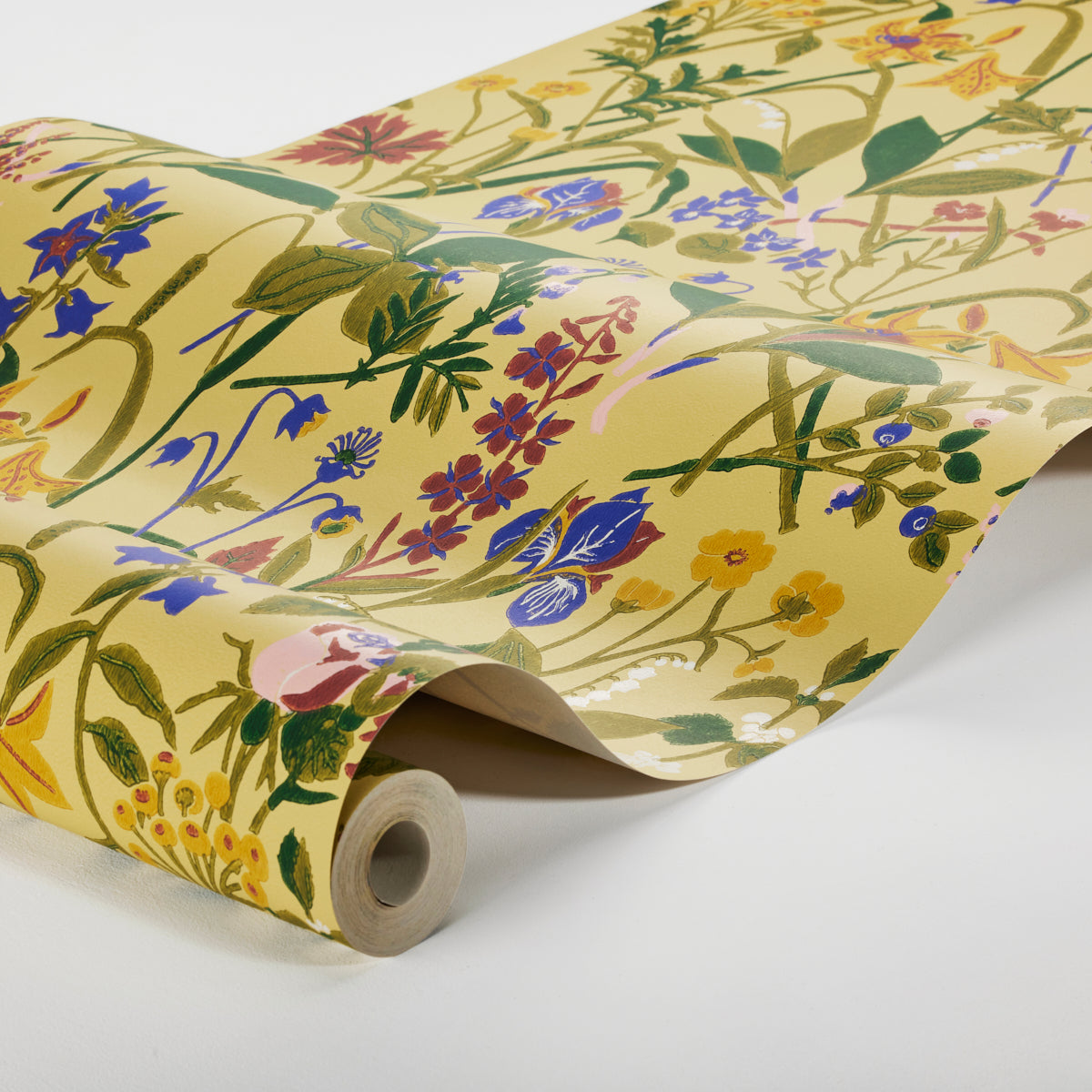 SCHUMACHER  Borastapeter ROS OCH LILJA   OCHRE   - 1963