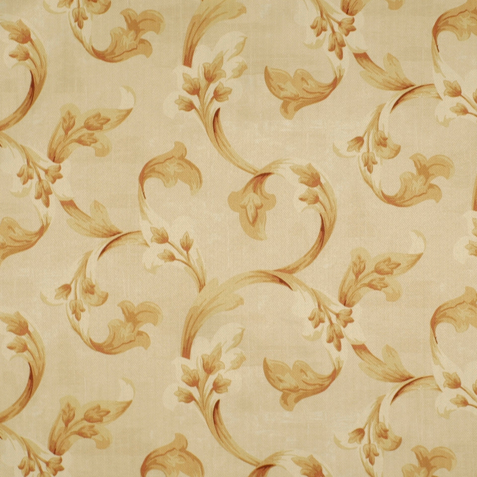 Robert Allen Floral Stretch | Straw  Drapery     - 196949