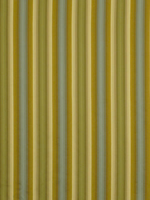 Close-up of yellow and olive-green upholstery fabric.