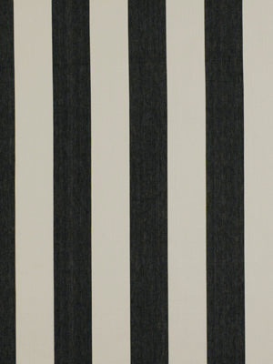 Vertical black and beige striped fabric pattern; bold modern textile design suitable for decor or upholstery.