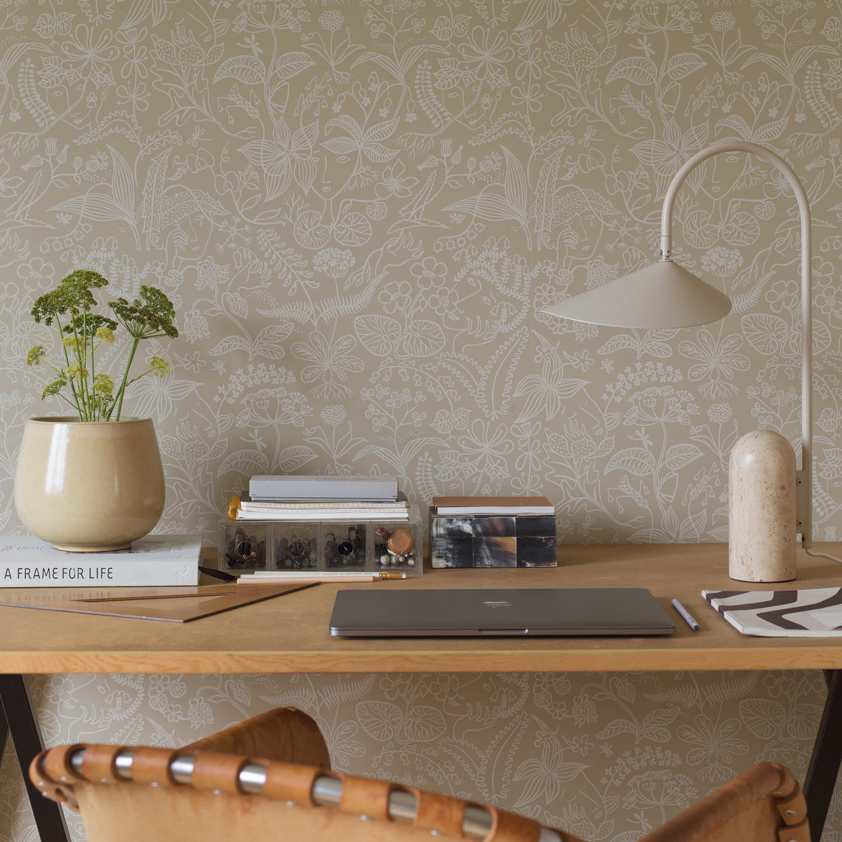 SCHUMACHER  Borastapeter GRAZIA   PARCHMENT   - 1979