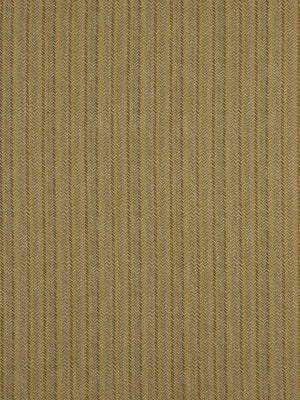 Gold and olive striped ribbed woven upholstery fabric with a textured surface.