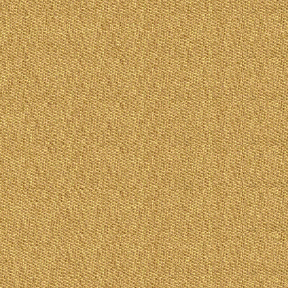 Mustard yellow woven fabric texture, close-up view of linen-like material.