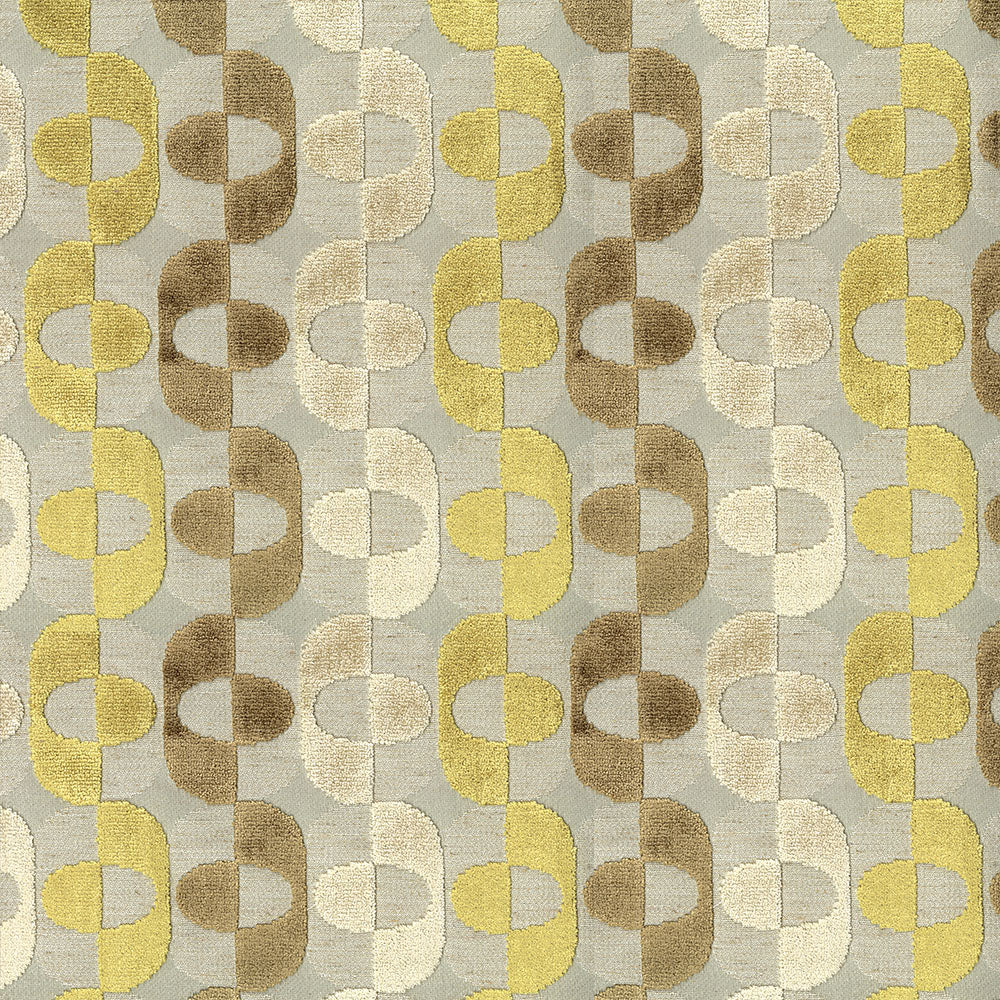 NICHOLASJOHN INC NJ-PAPYRUS Seamoss Geometric,Velvet   Fabric - NJ25-612