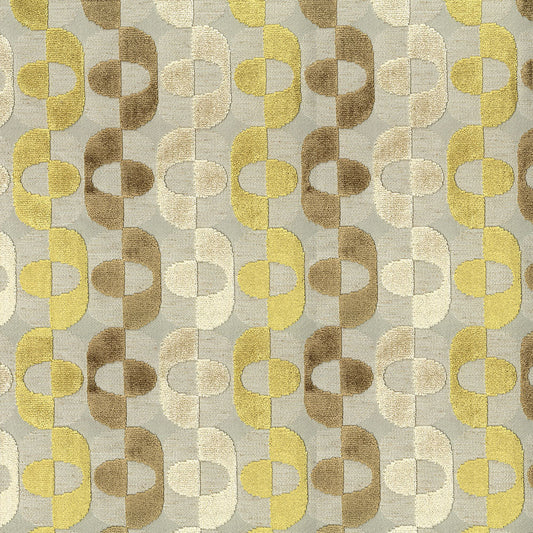 NICHOLASJOHN INC NJ-PAPYRUS Seamoss Geometric,Velvet   Fabric - NJ25-612