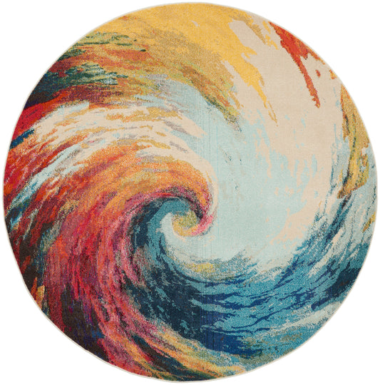 Nourison Rugs Nourison Home   Modern 8' X Round    - 099446815927