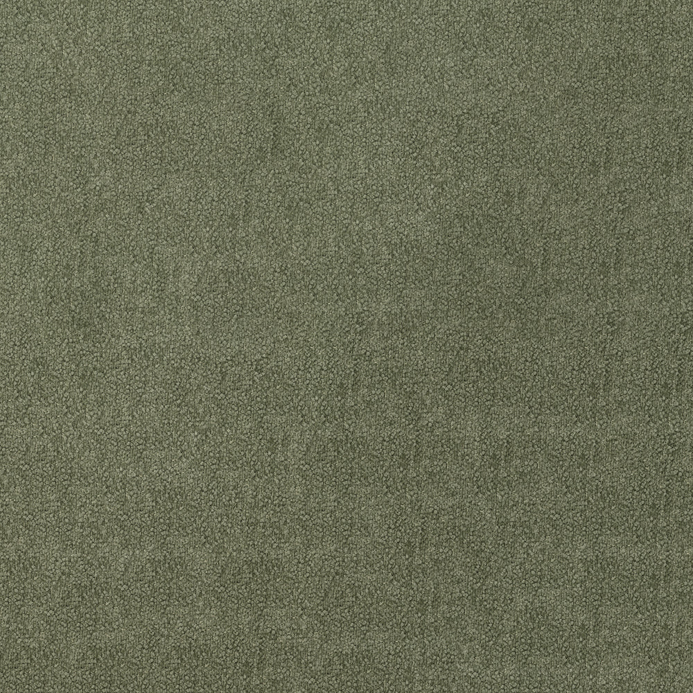 Olive green textured fabric swatch; solid color fabric with visible texture, suitable for upholstery or clothing.