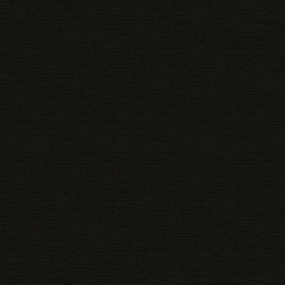 Dark charcoal woven fabric texture, fine horizontal lines, matte finish, fabric swatch suitable for upholstery or apparel.