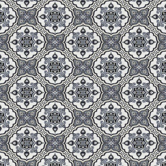 NICHOLASJOHN INC NJ-CANASTA Indigo Medallion   Fabric - NJ25-1650