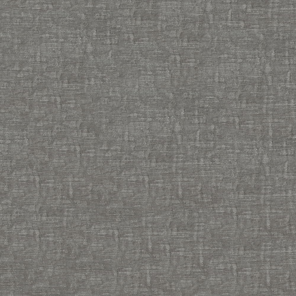 Gray solid fabric swatch with subtle woven texture, ideal for upholstery, cushions or drapery.