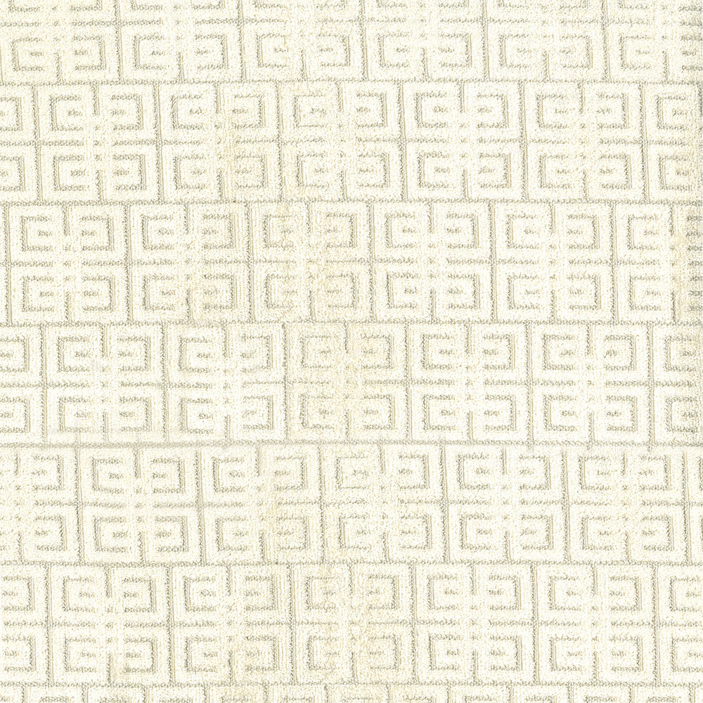 NICHOLASJOHN INC NJ-ROBERTS Ivory Velvet,Geometric   Fabric - NJ25-1853