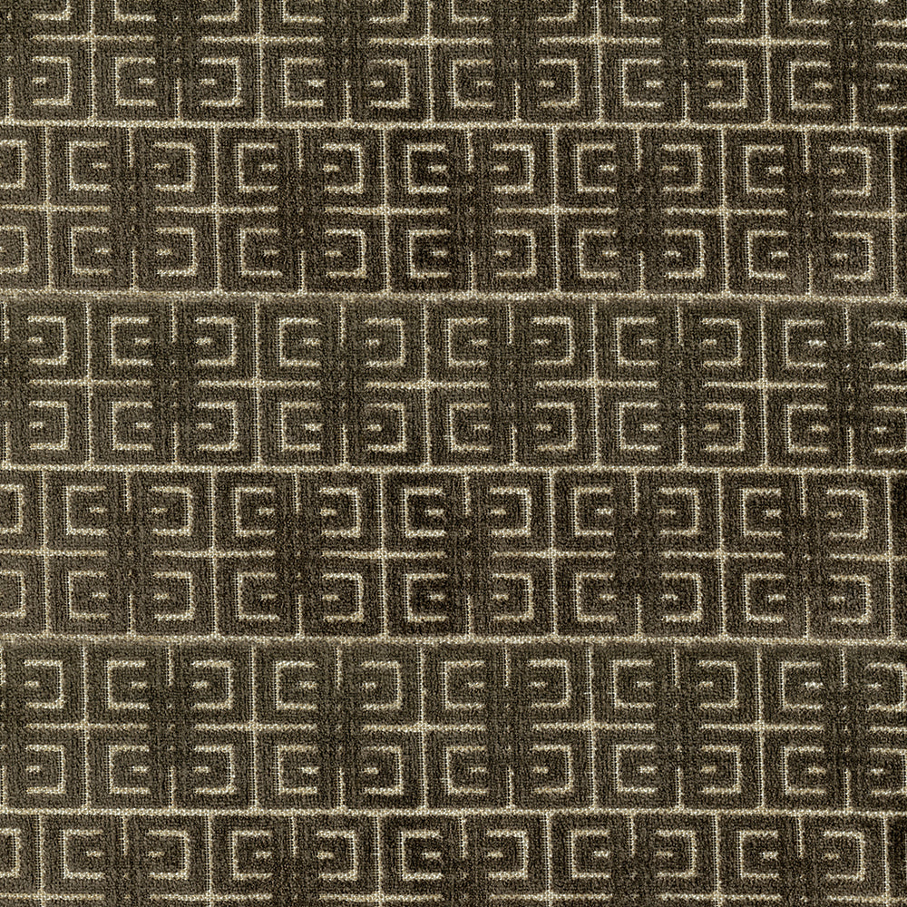 NICHOLASJOHN INC NJ-ROBERTS Pecan Velvet,Geometric   Fabric - NJ25-1854