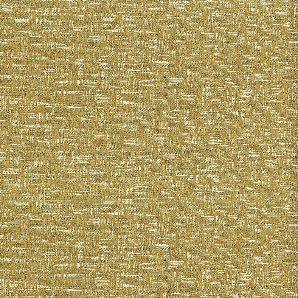 Gold solid fabric with subtle metallic sheen and textured weave; suitable for upholstery or drapery.