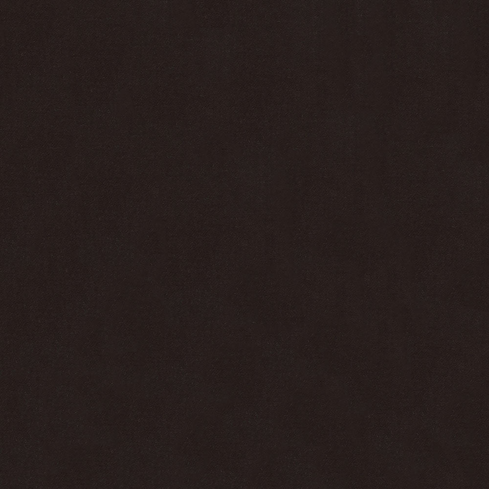 Dark chocolate brown fabric swatch with subtle texture; ideal for upholstery & apparel.