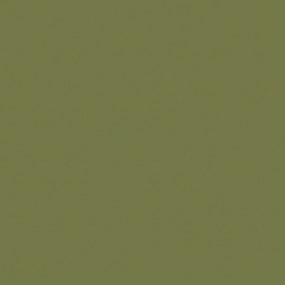 Olive green solid fabric swatch, square with a smooth matte finish.