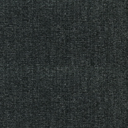 Dark charcoal woven fabric texture with subtle heathering; suitable for upholstery or apparel.