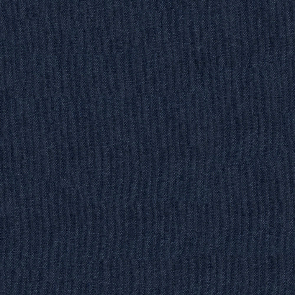 Dark navy blue solid fabric with a subtle weave texture; versatile for apparel or home decor.