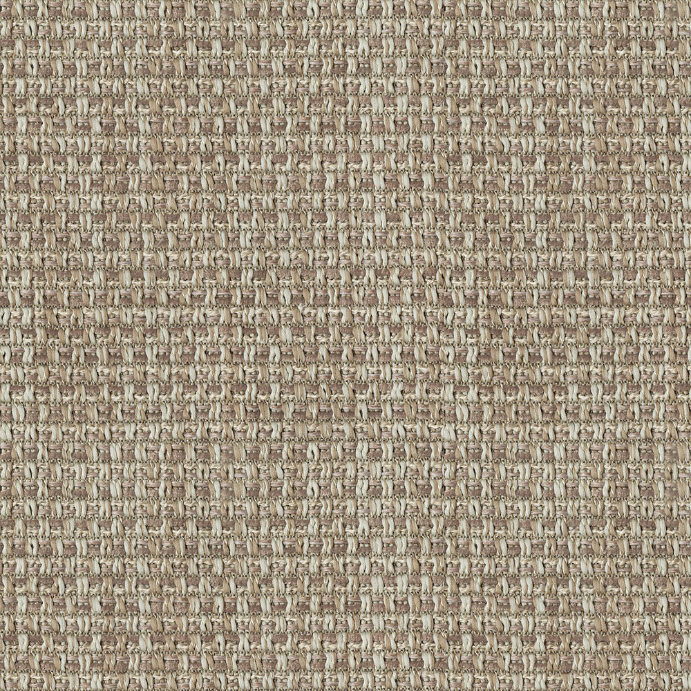 Beige-brown woven upholstery fabric with a tight grid texture.