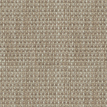 Beige-brown woven upholstery fabric with a tight grid texture.