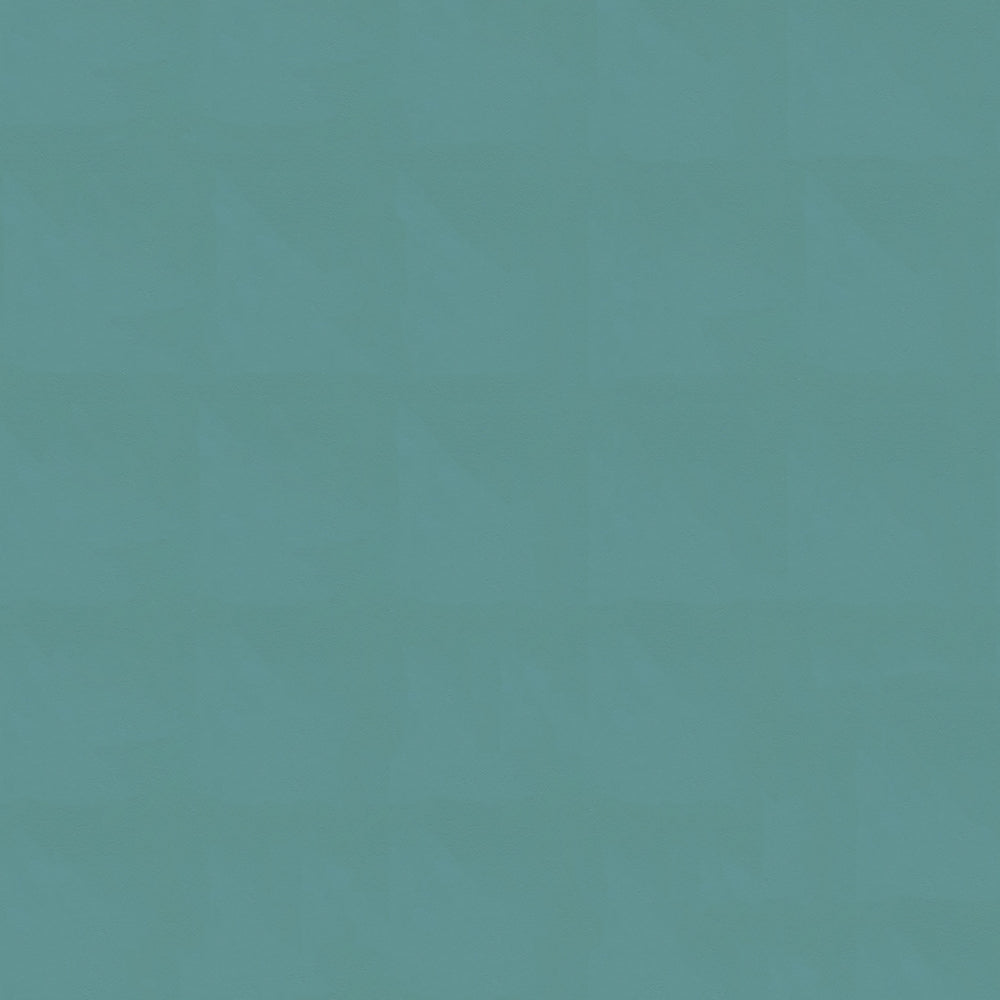 Solid teal blue-green color swatch with smooth finish, square shape, suitable for fabric or wallpaper design.