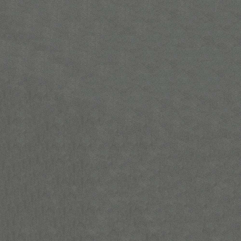 Dark gray suede-textured fabric swatch with a soft, matte finish.