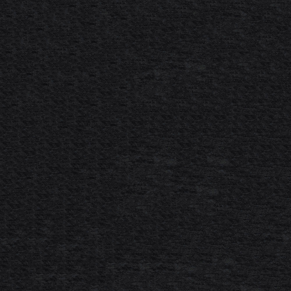 Close-up of dark charcoal knit fabric texture with a soft, heathered look.