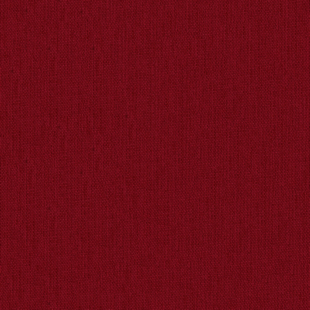 Crimson red woven fabric texture, close-up of textile fibers; versatile for garments or upholstery.